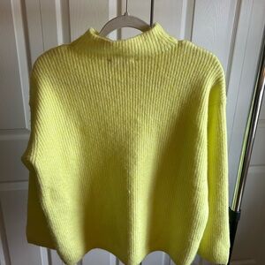LOFT Lemon Yellow Women's Turtleneck Sweater